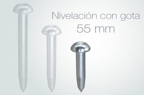 Imagen Clavo de nivelación cabeza de gota 55mm