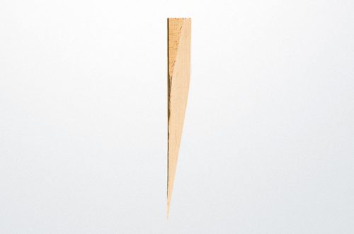 Imagen Estacas topográficas de punta sesgada. 50cm color madera