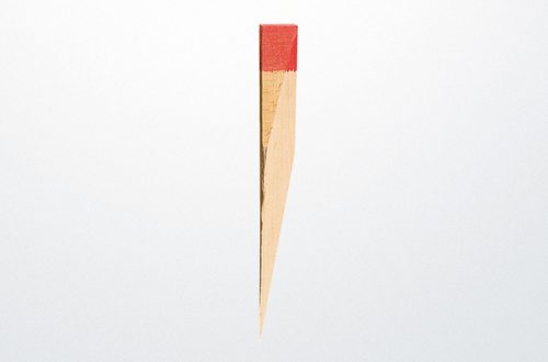 Imagen Estacas topográficas de punta sesgada. 50cm color rojo