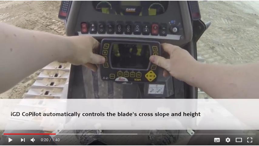Video Control de maquinaria Leica para Bulldozers